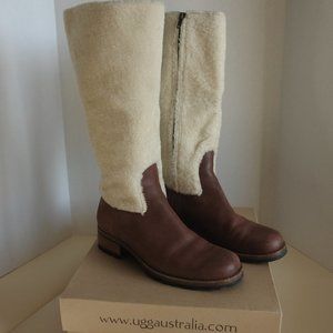 UGG Shearling and Leather Boots
